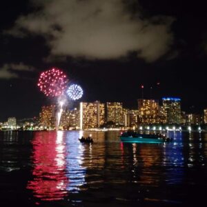 Friday Night Fireworks in Waikiki Cruise